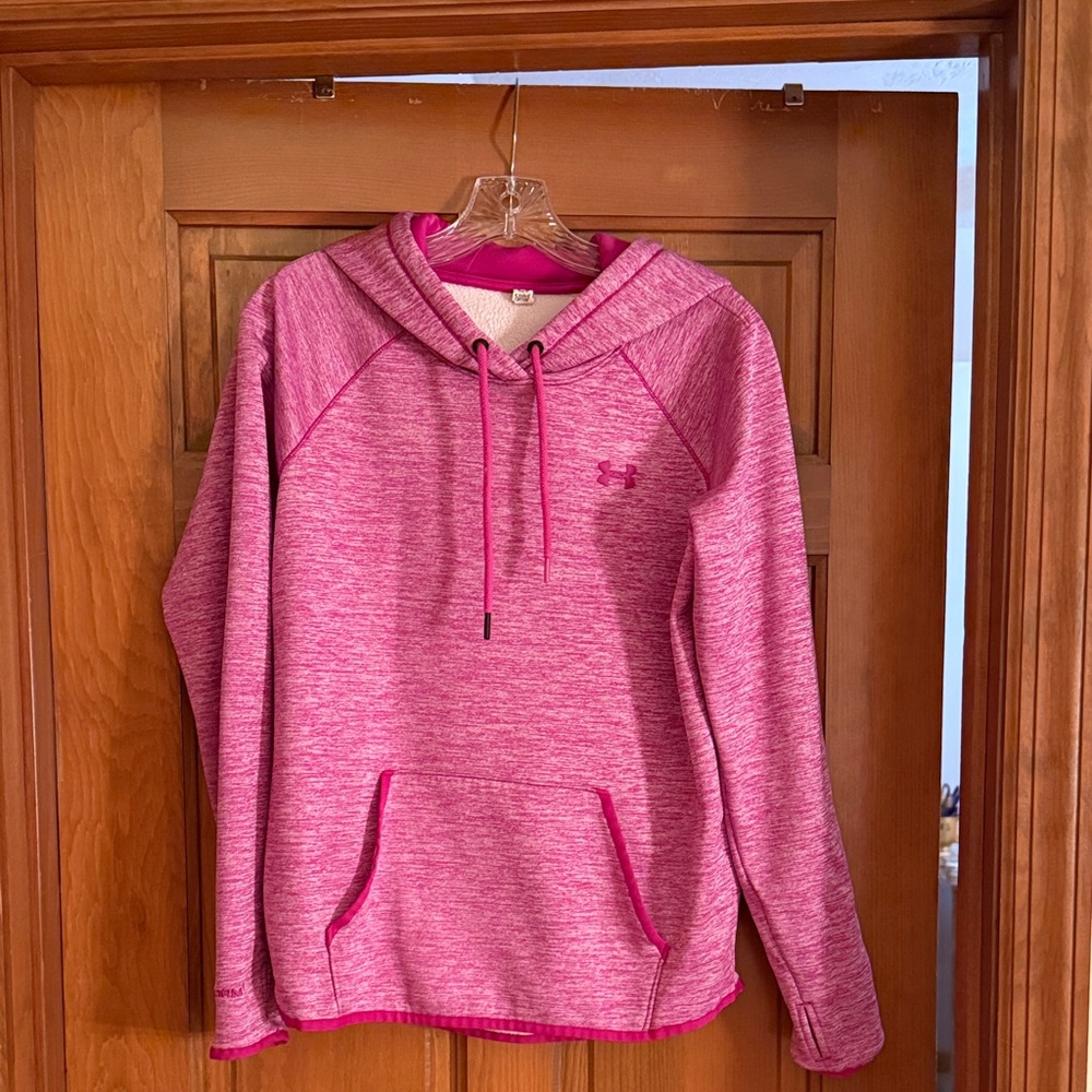 Under Armour Women's Heathered Pink Hoodie